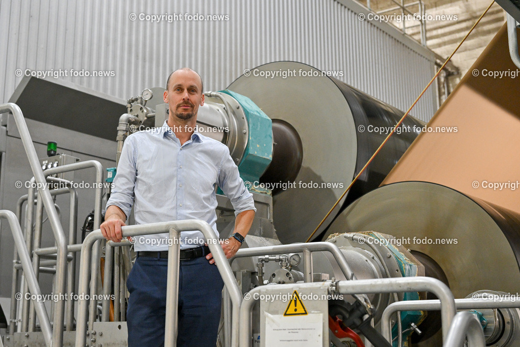 Heinzel Paper_ Laakirchen Papier AG_ 29.06.2023-78 | 29.06.2023, Laakirchen, AUT, Heinzel Paper, Laakirchen Papier AG, im Bild Sebastian Heinzel (CEO Heinzel Holding GmbH)