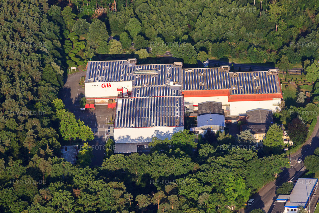 Luftbild: Möbel GILB in Herxheim bei Landau im Bundesland Rheinland-Pfalz in Deutschland. Foto: IMG_67934.jpg vom 14.06.2014 durch Werner Riehm/FLY-FOTO.de