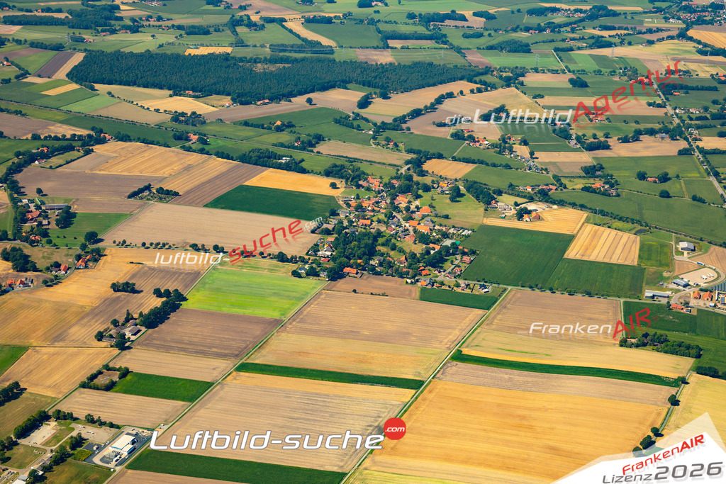 Die Luftaufnahme Drohne - Stemwede wurde 2022 vom Flugzeug aus (keine Drohne) erstellt. Hohe Auflösung -für große Poster und Wandbilder geeignet - Garantiert!