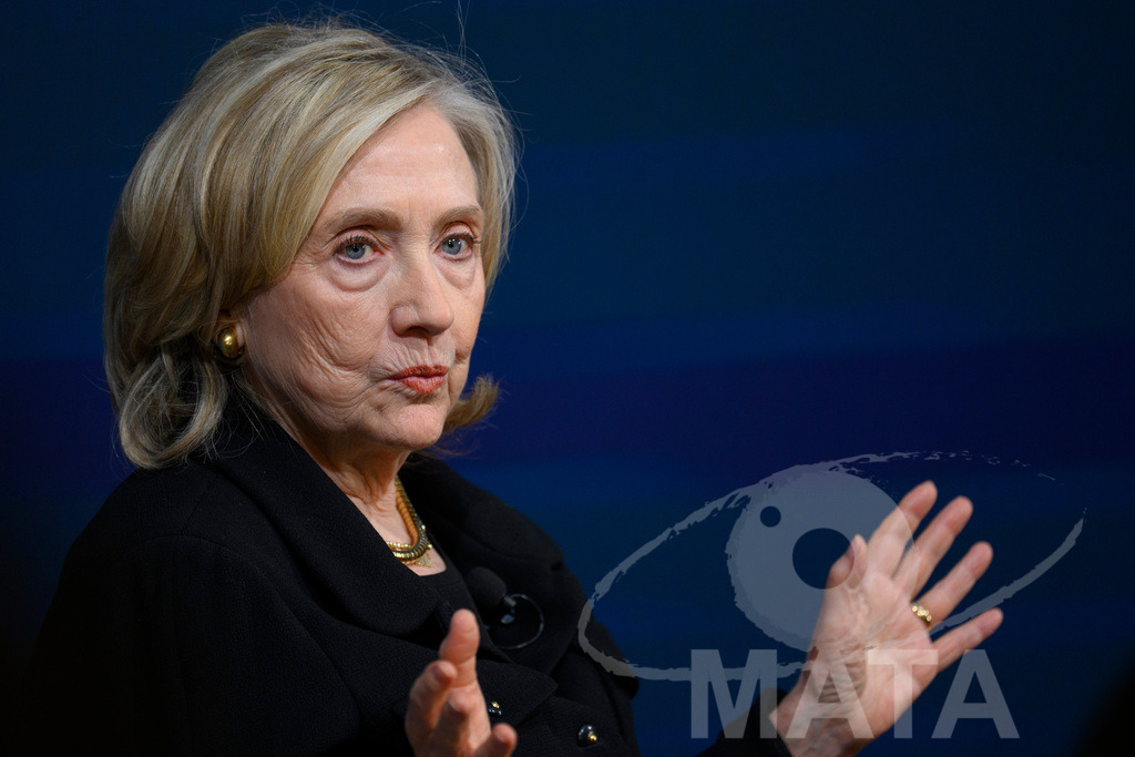 _DWA4044 | Die US-Politikerin Hillary Clinton auf der Veranstaltung Bridging Scholarship and Statecraft im Rahmen der Münchner Sicherheitskonferenz 2026. München, 13.02.2026 Bayern Deutschland  - Realisiert mit Pictrs.com