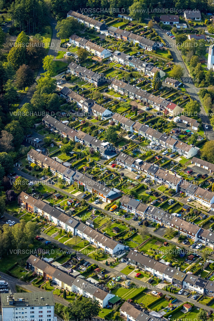 Siegen230912133 | Luftbild, Reihenhaus Wohnsiedlung Gartenstadt Wenscht, Geisweid-Wenscht, Siegen, Siegerland, Nordrhein-Westfalen, Deutschland