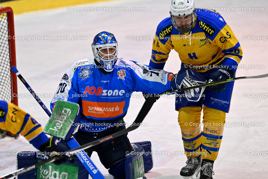 ESC SPARKASSE STEINDORF vs. EHC Althofen | #70 Moser Lukas ESC Steindorf, #96 Kronlechner Christoph EHC Althofen, ESC SPARKASSE STEINDORF vs. EHC Althofen, ESC SPARKASSE STEINDORF vs. EHC Althofen am 06.03.2026 in Steindorf (Ossiachersee Halle), Austria, (Photo by Bernd Stefan)