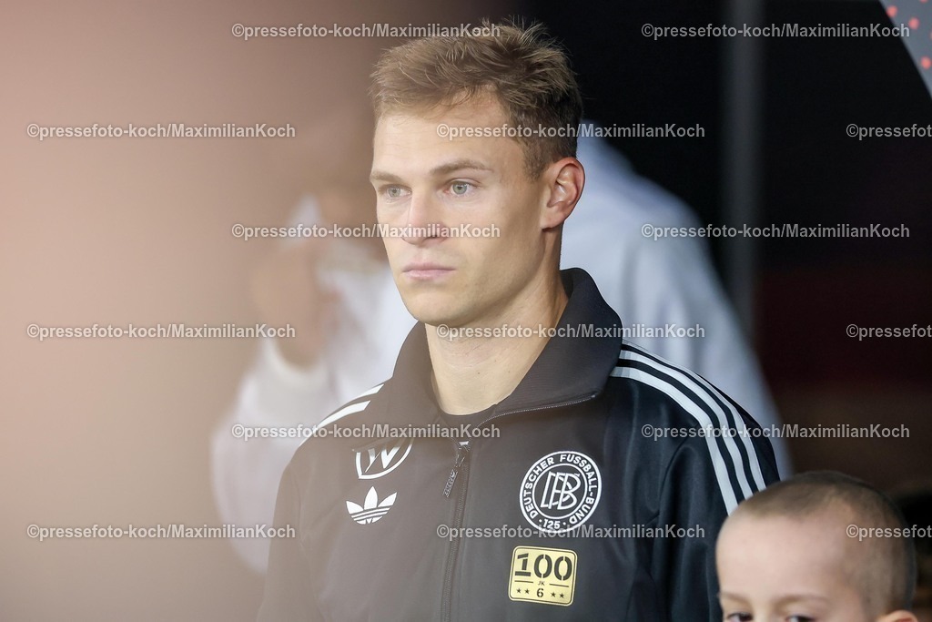 DFB10102502050 | 10.10.2025, Fußball, Länderspiel, Deutschland - Luxemburg, UEFA WM-Qualifikation, 2025/2026, Gruppe A, PreZero Arena in Sinsheim: Joshua Kimmich (GER #06) DFB regulations prohibit any use of photographs as image sequences and or quasi-video.