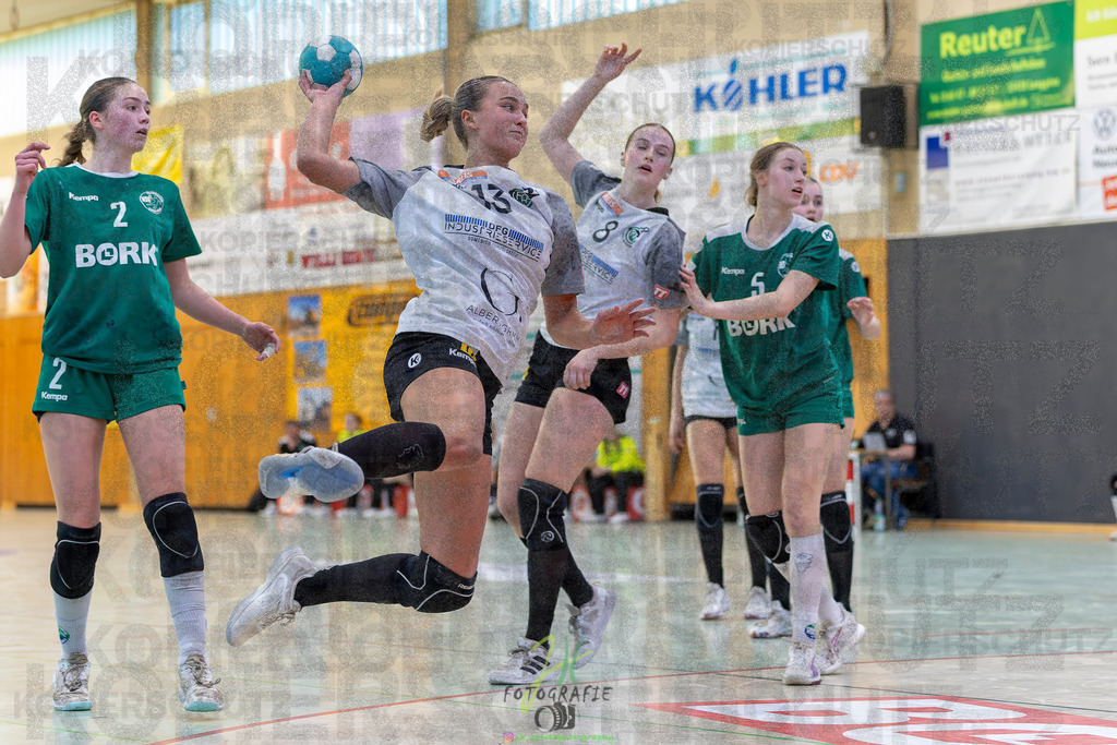 Jugendbundesliga wJA, Pokalrunde, HSG Kleenheim/Langgöns - Frisch Auf Göppingen | Jugendbundesliga wJA, Pokalrunde, HSG Kleenheim/Langgöns - Frisch Auf Göppingen am 28.02.2026 in Oberkleen (Weidig-Halle)Photo © 2026 - Jörg Heinrich - Realisiert mit Pictrs.com