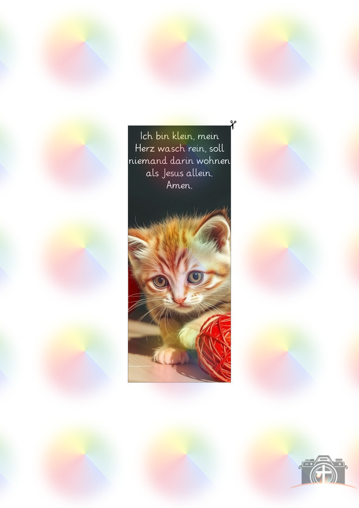 Lesezeichen Katze mit Kindergebet DIN A4 | Entdecken Sie eine vielfältige Auswahl individueller Fotos zum Kauf auf picturalux.de. Finden Sie hochwertige Bilder für Ihre Projekte, die Ihre Botschaft perfekt unterstreichen. Stöbern Sie jetzt und verleihen Sie Ihren Inhalten das gewisse Etwas! - Realisiert mit Pictrs.com