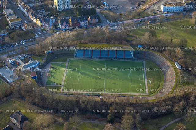 Herne240104355 | Luftbild, Westfaliastadion, Stadion am Schloss Strünkede des SC 04 Westfalia Herne, Baukau, Herne, Ruhrgebiet, Nordrhein-Westfalen, Deutschland