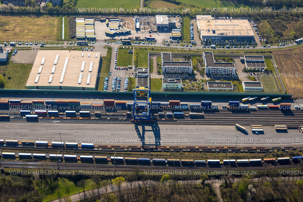 Duisburg250401661LogPort3Hohenbudberg | Luftbild, duisport Hafen, logport III Hohenbudberg, logport 3, Containerterminal, Friemersheim, Duisburg, Ruhrgebiet, Nordrhein-Westfalen, Deutschland