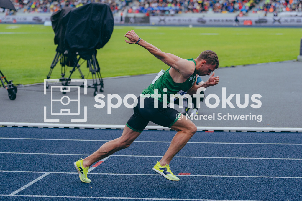 Deutsche Meisterschaften der Frauen und Männer 2026 | Jean Paul Bredau, VfL Wolfsburg, 400-Meter-Lauf, Finale, Deutsche Meisterschaften der Frauen und Männer 2026, Lohrheidestadion Bochum-Wattenscheid, 26.07.2026. Foto: Marcel Schwering / sportimfokus - Realisiert mit Pictrs.com