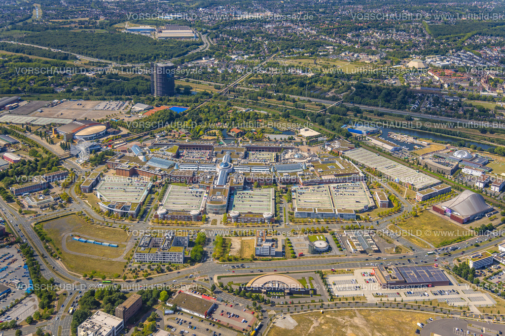 Oberhausen220800951 | Luftbild, Westfield Centro Oberhausen, Neue Mitte Einkaufszentrum, Gasometer, Borbeck, Oberhausen, Ruhrgebiet, Nordrhein-Westfalen, Deutschland