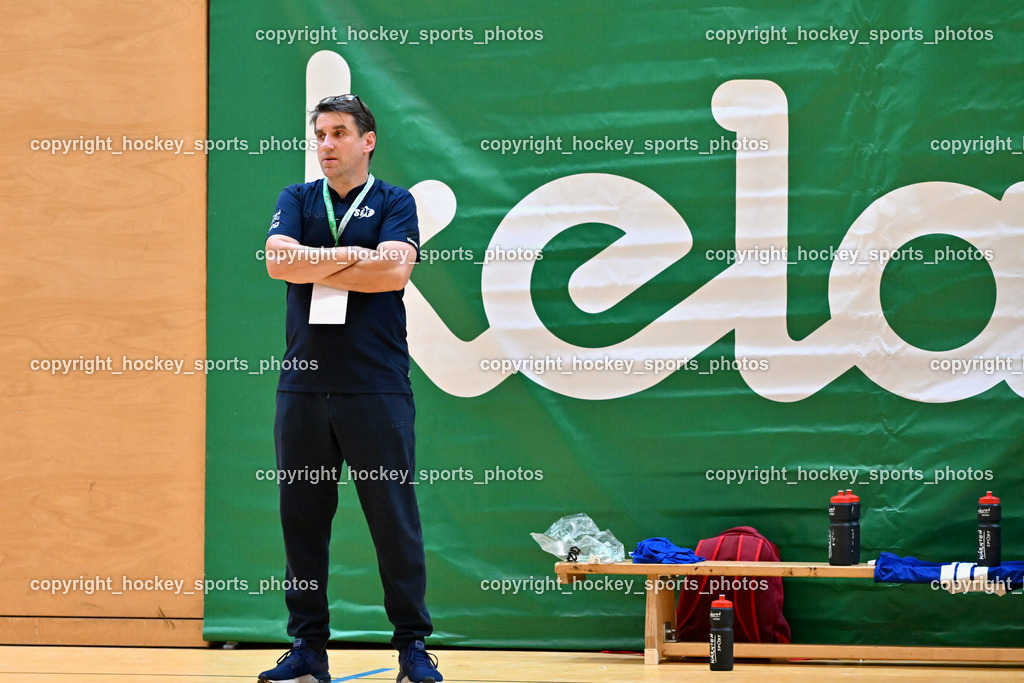 SC Ferlach vs. UHC Hollabrunn | Headcoach SC Ferlach BEGUS Robert, SC Ferlach vs. UHC Hollabrunn, SC Ferlach vs. UHC Hollabrunn am 20.09.2025 in Ferlach (Ballspielhalle Ferlach), Austria, (Photo by Bernd Stefan)
