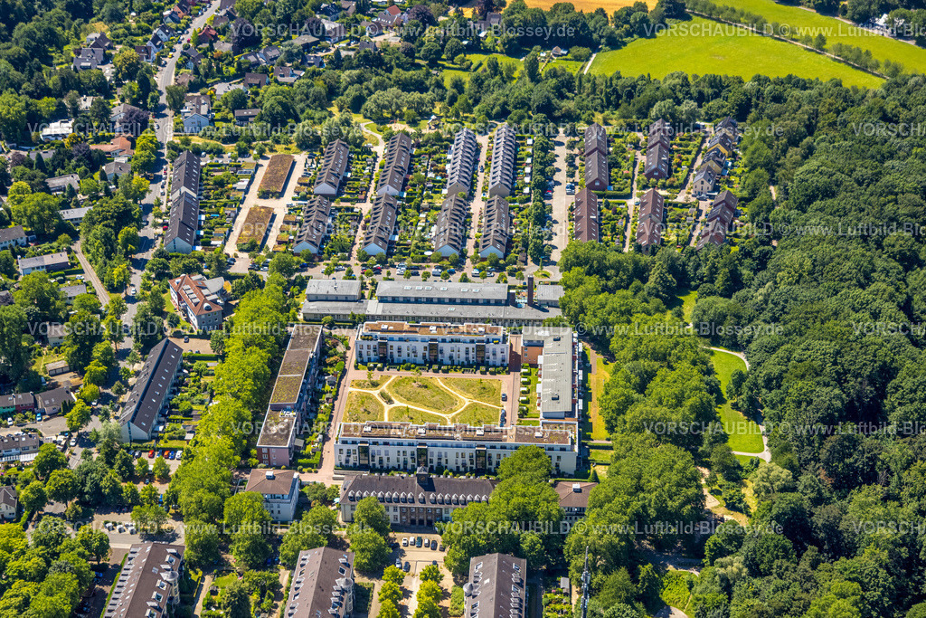 Muelheim230703717 | Luftbild, Wohnanlage Liverpoolring, Diagnosticum GmbH am William-Shakespeare-Ring, Holthausen - West, Mülheim an der Ruhr, Ruhrgebiet, Nordrhein-Westfalen, Deutschland