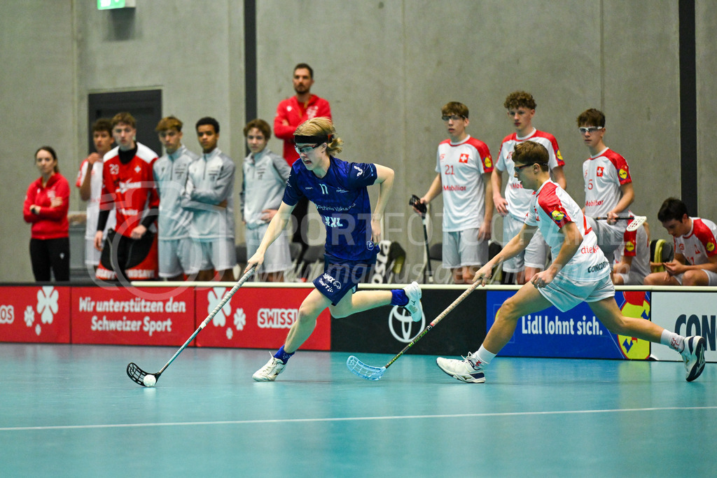Switzerland U19 vs Finland U19 - 3. February 2024 | Switzerland U19 vs Finland U19
U19 Men International Matches in Switzerland
GoEasy Arena, Siggenthal Station
Finland forward #17 Aaro Kokko.
Credit: Markus Aeschimann | <a href="https://www.markus-aeschimann.ch">Sportfotografie Markus Aeschimann</a> | <a href="https://www.instagram.com/sportfotografie.aeschimann">@sportfotografie.aeschimann</a> - Realisiert mit Pictrs.com