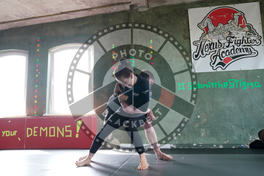 20240413PBB5297 | Fighters compete during the Grapplethon 24hours of rolling for a reason in Hamburg, Germany, on April 13, 2024.