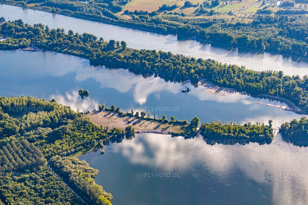 Luftbild: Goldkanal in Elchesheim-Illingen im Bundesland Baden-Württemberg in Deutschland. Foto: IMG_57962.jpg vom 16.06.2013 durch Werner Riehm/FLY-FOTO.de