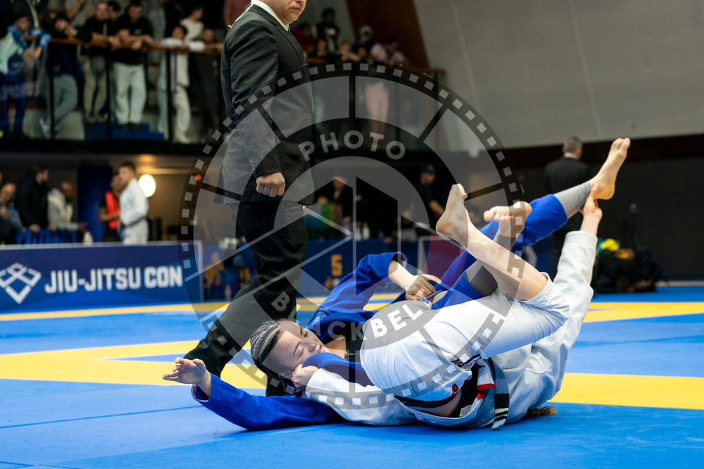 20240121PBB6794 | Fighters compete during the second day of the IBJJF European Championship in Paris, France, on January 21, 2024.