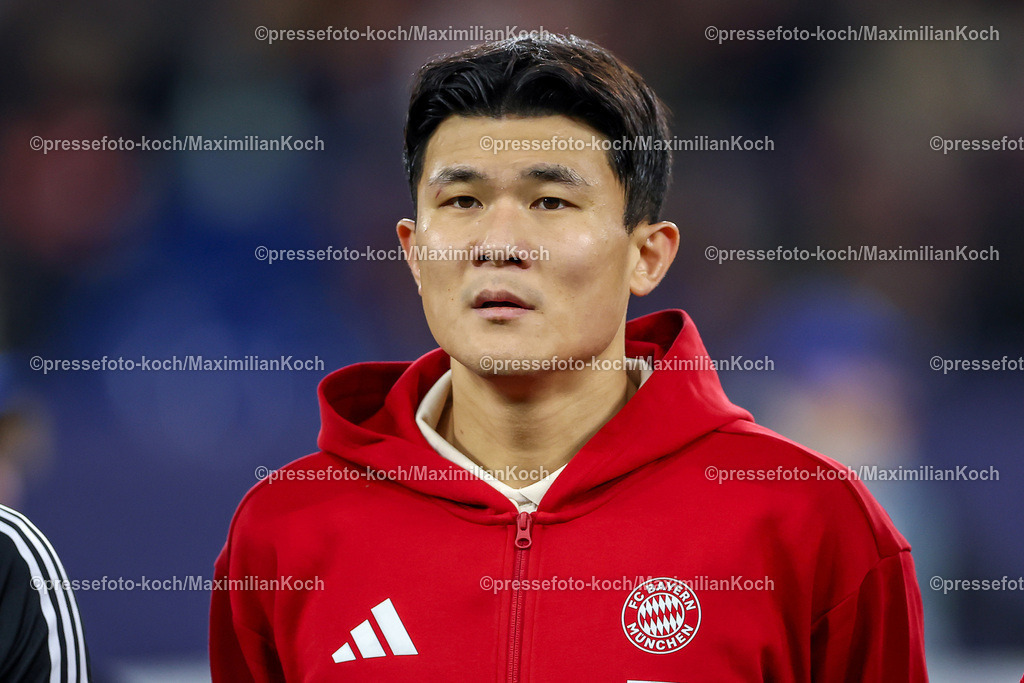 UCL10122402154 | 10.12.2024, Fußball, UEFA Champions League, Schachtar Donezk - FC Bayern München, Arena AufSchalke Gelsenkirchen, 8. Spieltag Saison 2024 2025: Min-jae Kim (Bayern #3)DFB regulations prohibit any use of photographs as image sequences and or quasi-video.