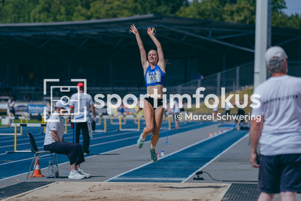Deutsche Meisterschaften U20 / U16 2026 | Maja Lindenmaier, TuS Höllstein, 65, Weitsprung, Deutsche Meisterschaften der U20 &amp; U16 2026, Lohrheidestadion Bochum-Wattenscheid, 12.07.2026. Foto: Marcel Schwering / sportimfokus - Realisiert mit Pictrs.com