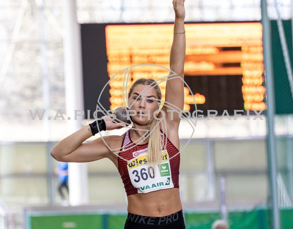 OEM LEICHTATHLETIK HALLE | LINZ,AUSTRIA,22-23.FEB.20 - OEM LEICHTATHLETIK HALLE. Image shows Ivona Dadic.
Photo: SMP/Andreas Willdoner