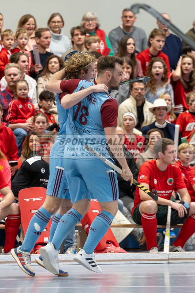 SFE_20260131_0052 | Mönchengladbach, Deutschland, 31.01.26: Hallenhockey 1. Bundesliga Herren Playoff zwischen Crefelder HTC - UHC Hamburg im GHTC Halle am 31.01.2026 in Mönchengladbach, Deutschland. (Foto von Stephan Fehrmann)Mönchengladbach, Germany, 31.01.26: Hallenhockey 1. Bundesliga Herren Playoff between Crefelder HTC - UHC Hamburg in GHTC Halle at 31.01.2026 in Mönchengladbach, Deutschland. (Foto from Stephan Fehrmann)