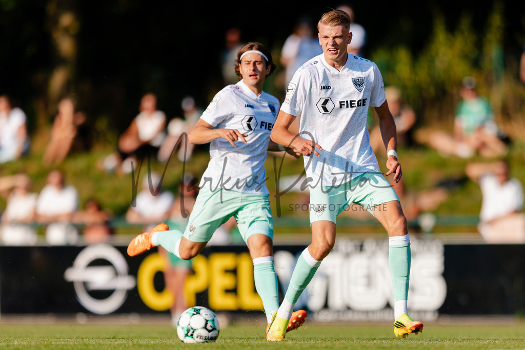 Testspiel, Saison 2026/27: SC Preußen Münster - Kickers Emden | Billerbeck, 10.07.2026: Testspiel, SC Preußen Münster gegen Kickers Emden auf der Anlage des DJK Billerbeck in Billerbeck. Foto: sportfotografie.ms | Markus Paletta - Realisiert mit Pictrs.com