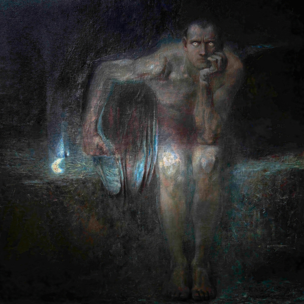 2502009 - Franz von Stuck - Luzifer | Moderne Wandbilder auf Leinwand, Acylglas, Alu-Dibond oder als Poster. Tauchen Sie ein in die Welt KI-generierter Kunstwerke - entdecken Sie hochwertige Kunstdrucke unserer Gemälde, Illustrationen und fotorealistischen Motive.