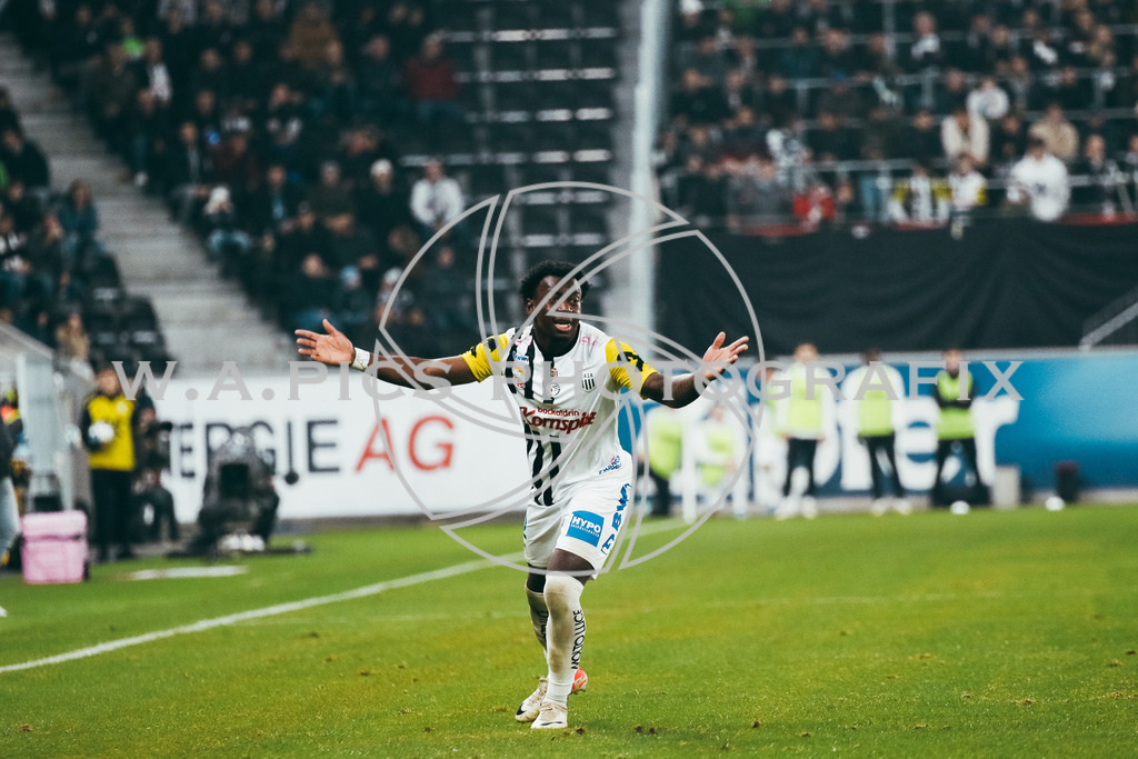 LASK Linz - SK STURM GRAZ | LINZ,AUSTRIA,05.NOV.23 - ADMIRAL BUNDESLIGA, LASK LINZ - SK STURM GRAZ, Image shows: George BELLO (LASK).
Photo: Sportmediapics.com/ Andreas Willdoner
