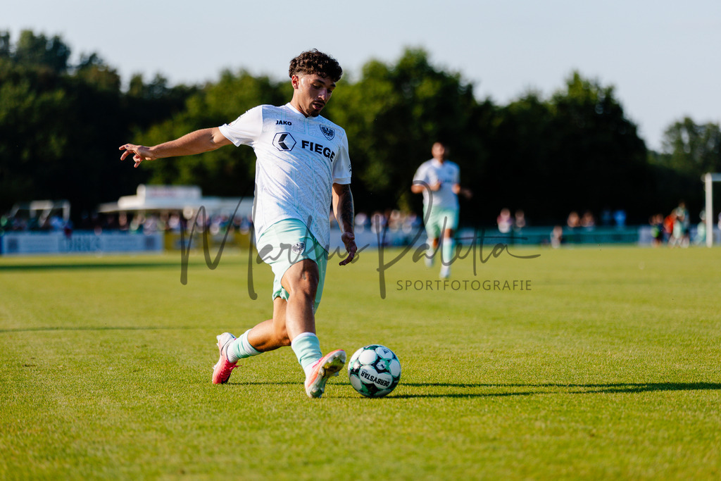 Testspiel, Saison 2026/27: SC Preußen Münster - Kickers Emden | Billerbeck, 10.07.2026: Testspiel, SC Preußen Münster gegen Kickers Emden auf der Anlage des DJK Billerbeck in Billerbeck. Foto: sportfotografie.ms | Markus Paletta - Realisiert mit Pictrs.com