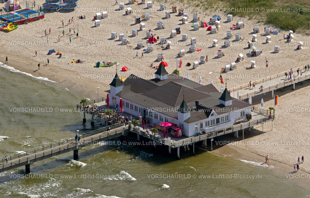 Usedom12083773Ahlbeck | Seebrücke Ahlbeck, Strand Albeck, Strandpromenade,  Ostseebad Heringsdorf, Ostsee, Usedom, Ostseeküste, Mecklenburg-Vorpommern, Deutschland, Europa