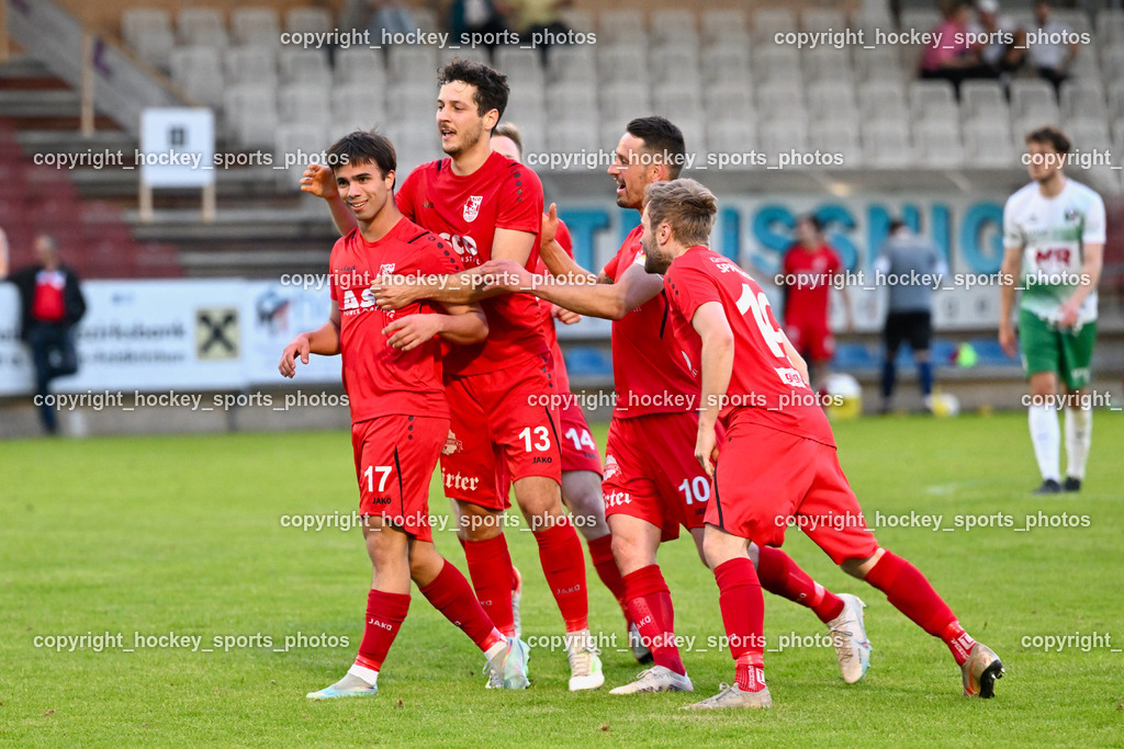 SV Feldkirchen vs. ATSV Wolfsberg 26.5.2023 | Jubel ATSV Wolfsberg Mannschaft, #17 Maximilian Sorger, #13 Bastian Rupp, #19 Hubert Kothmaier