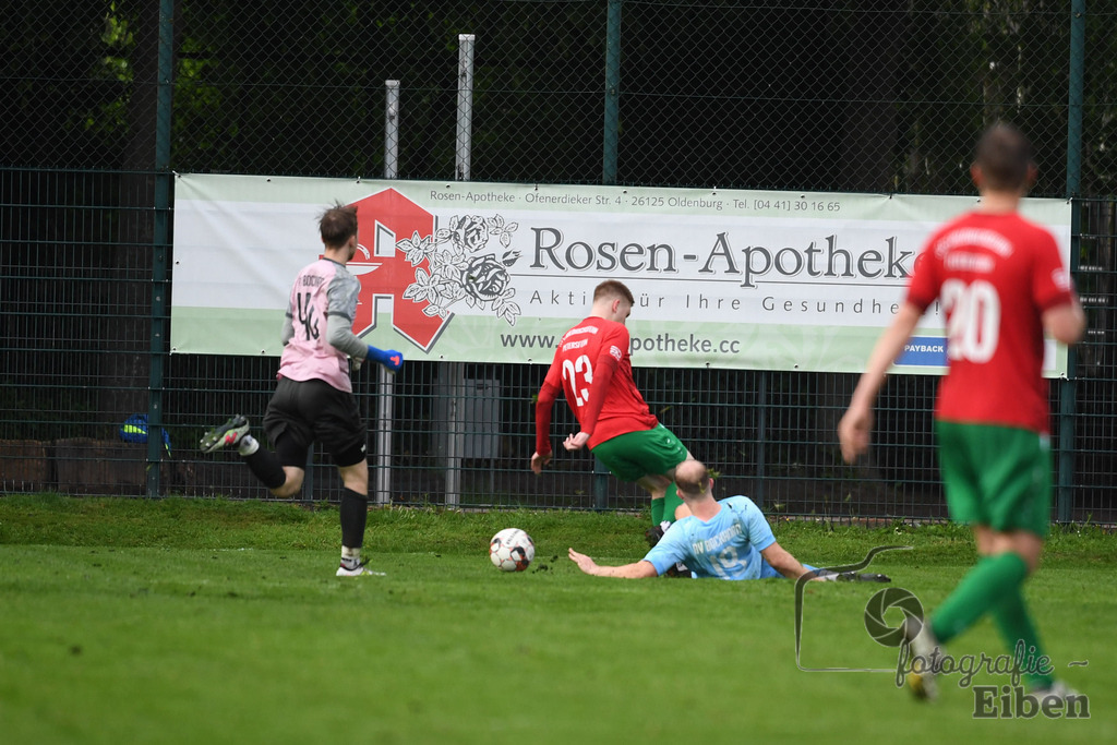 BV Bockhorn-SG FriPe | Relegation zur Kreisliga; BV Bockhorn (blau)-SG FriPe (rot) am 05.06.2025 in Oldenburg/Ofenerdiek (Lagerstraße), Photo: Philip Eiben 2025 - Realisiert mit Pictrs.com