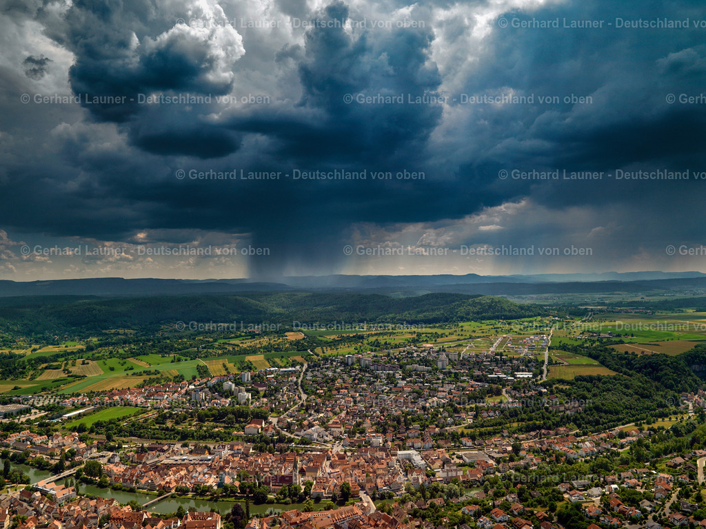 2825216 | Landschaft bei Rottenburg am Neckar, Gewitter, dichte Wolken am Himmel