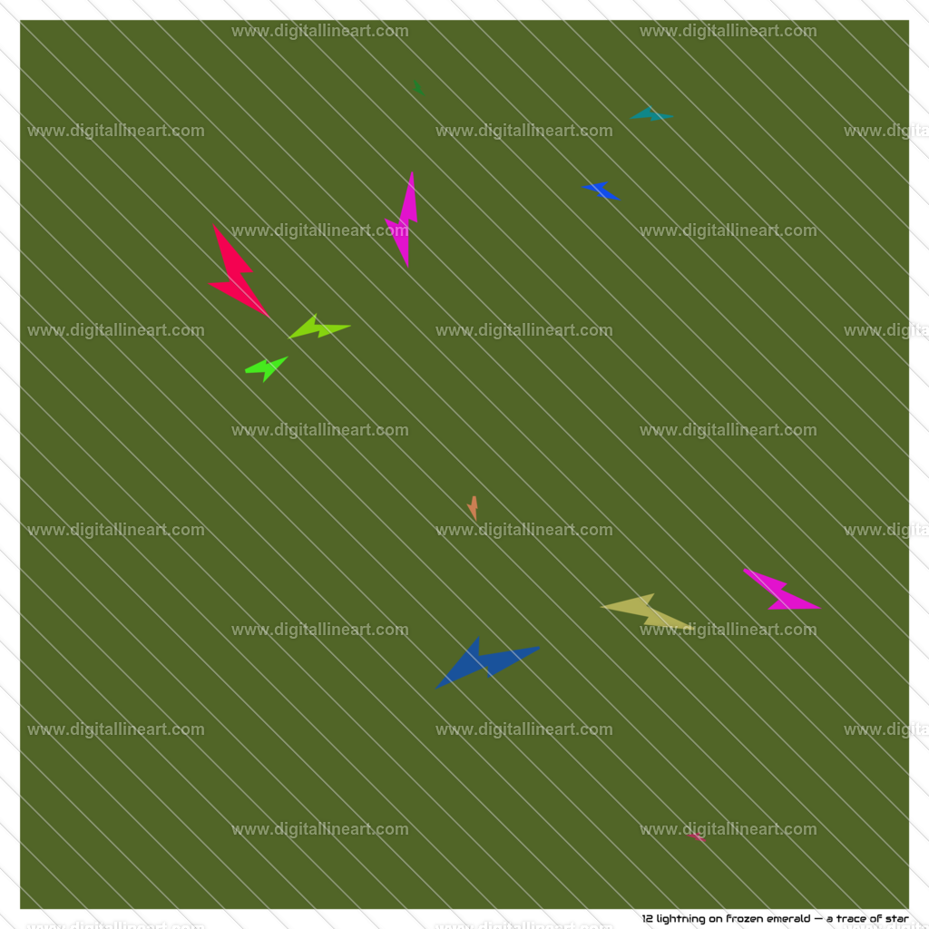 12-lightning-frozen-emerald-a-trace-of-star | digitallineart - Realisiert mit Pictrs.com