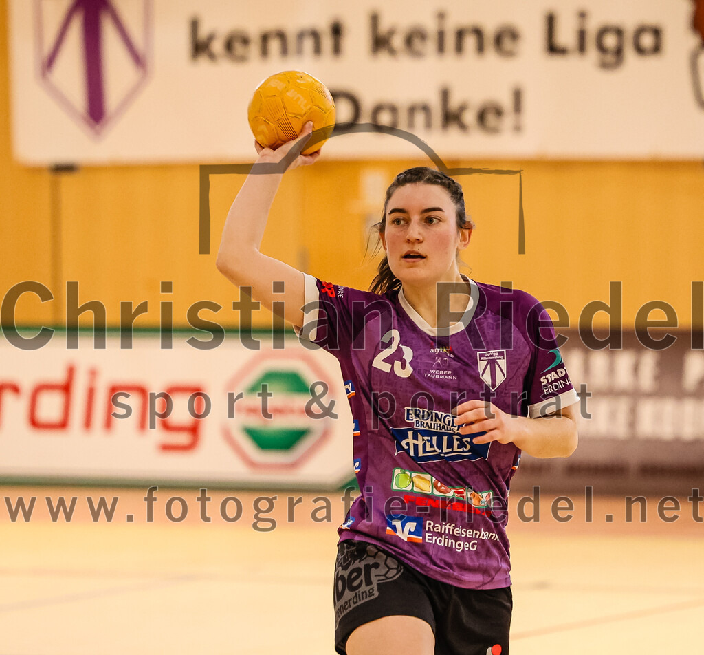 2024-03-09_056_SpVgg_Altenerding_gegen_Eintracht_Dachau-Karlsfeld | Erding, Deutschland, 09.03.2024:
Handball, Bezirksoberliga Frauen Altbayern 2023 / 2024, 17. Spieltag, SpVgg Altenerding gegen Eintracht Dachau-Karlsfeld, Endergebnis: 26:25

Katharina Künstner (SpVgg Altenerding, #23)

Foto: Christian Riedel / fotografie-riedel.net