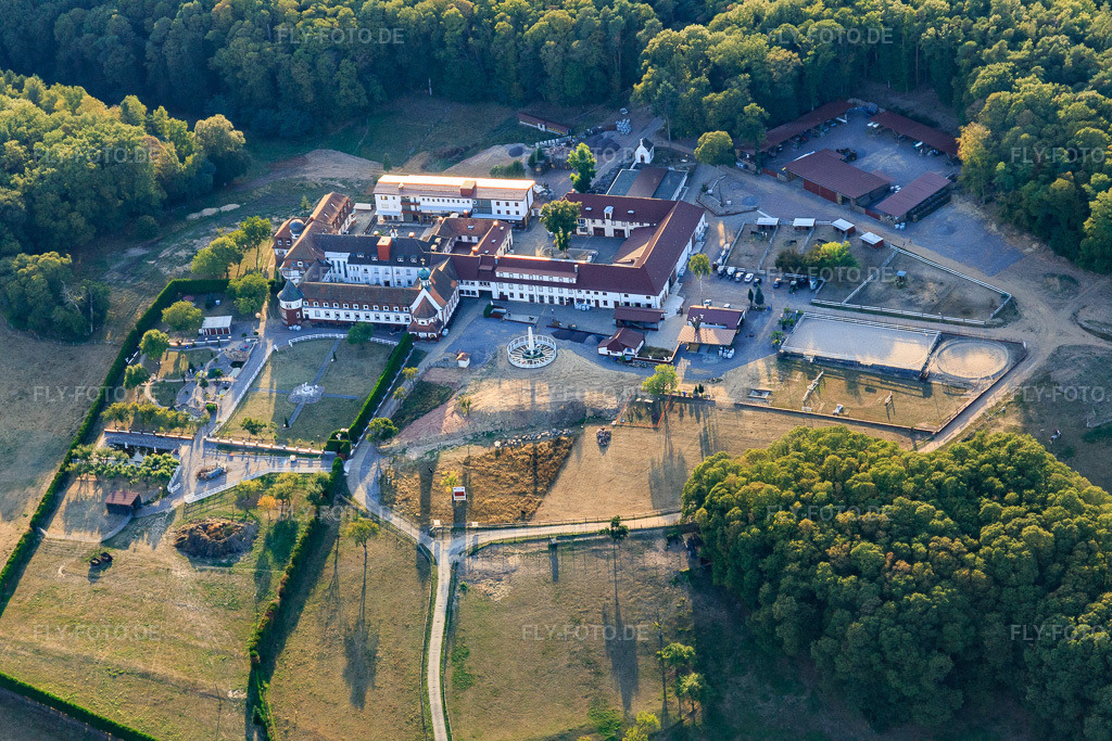 Luftbild: Kloster Liebfrauenberg aus Osten in Bad Bergzabern im Bundesland Rheinland-Pfalz in Deutschland. Foto: IMG_117417.jpg vom 06.09.2019 durch Werner Riehm/FLY-FOTO.de