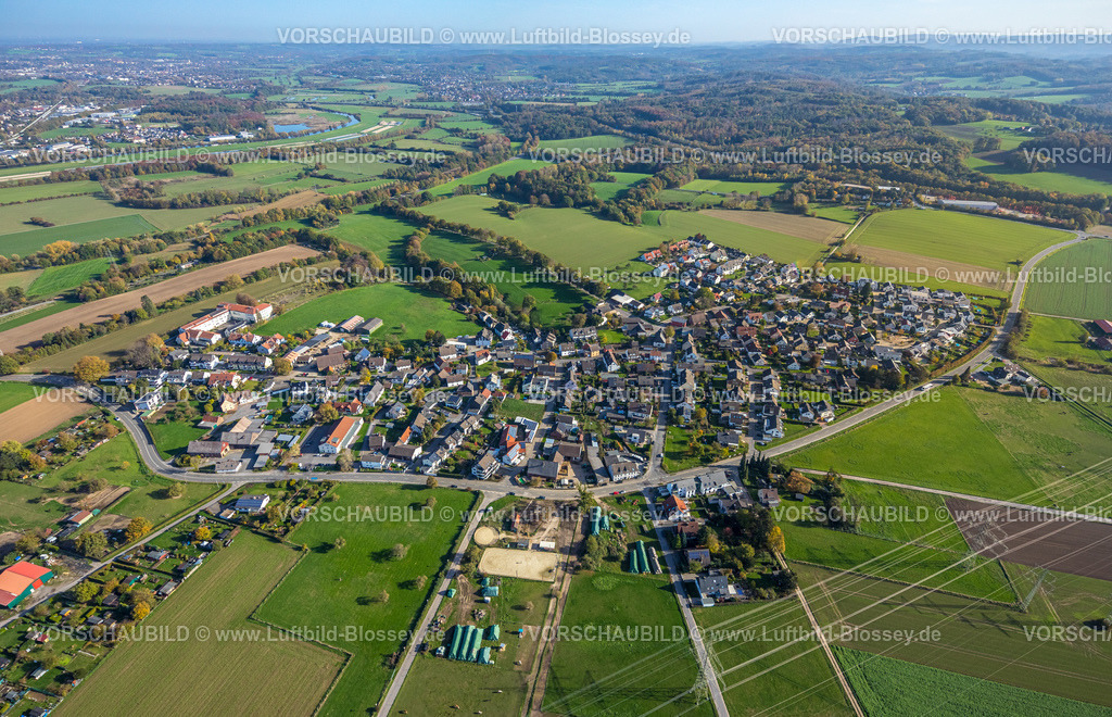 Hagen221018188 | Luftbild, Ortsansicht Garenfeld und Umland, Boele, Hagen, Ruhrgebiet, Nordrhein-Westfalen, Deutschland