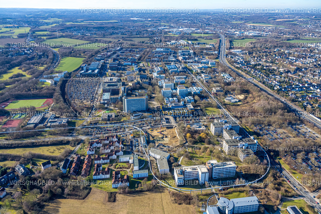 Dortmund260200282 | Luftbild, TU Technische Universität Dortmund TZDO Technologiezentrum Dortmund mit Hochbahn Schwebebahn Anlage, Gesamtübersicht, Eichlinghofen, Dortmund, Ruhrgebiet, Nordrhein-Westfalen, Deutschland