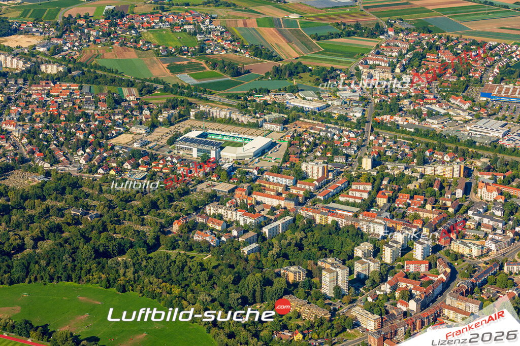 Schrägluftbild  Altstadt  Fürth - Das Luftbild wurde 2025 vom UL-Flugzeug heraus erstellt ( keine Drohne ) - Hochauflösende Luftaufnahme -Nicht vergleichbar mit Google Maps oder Satelittenbilder- Die Geschenkidee !Mit Lizenz und Bildrechte bestellbar