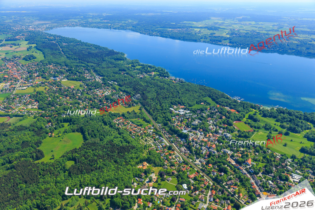 Luftbild von Traubing Poecking - Luftaufnahme wurde 2015 von https://frankenair.de mittels Flugzeug (keine Drohne) erstellt - die Geschenkidee