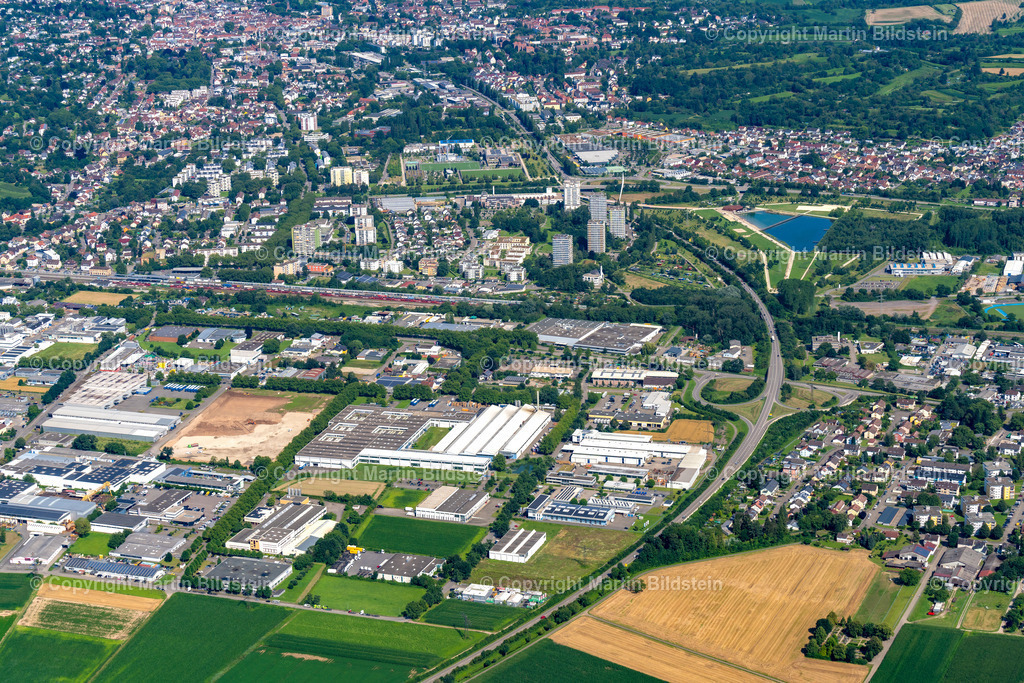 Lahr17. Juli 2024-32 | Bilder Fotos Luftbilder Luftaufnahmen Deutschland Süden Westen Schwarzwald Baden Württemberg  