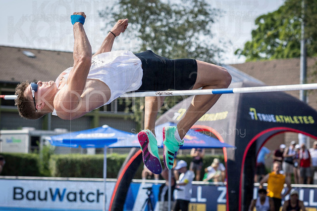 Multisport Event; Ratingen, 27.06.2026 | RATINGEN, GERMANY - JUNE 27, 2026 : Marcel Meyer (GER / Germany) competing in the high jump during the Multisport Event at Stadion Ratingen on June 27, 2026 in Ratingen, Germany.