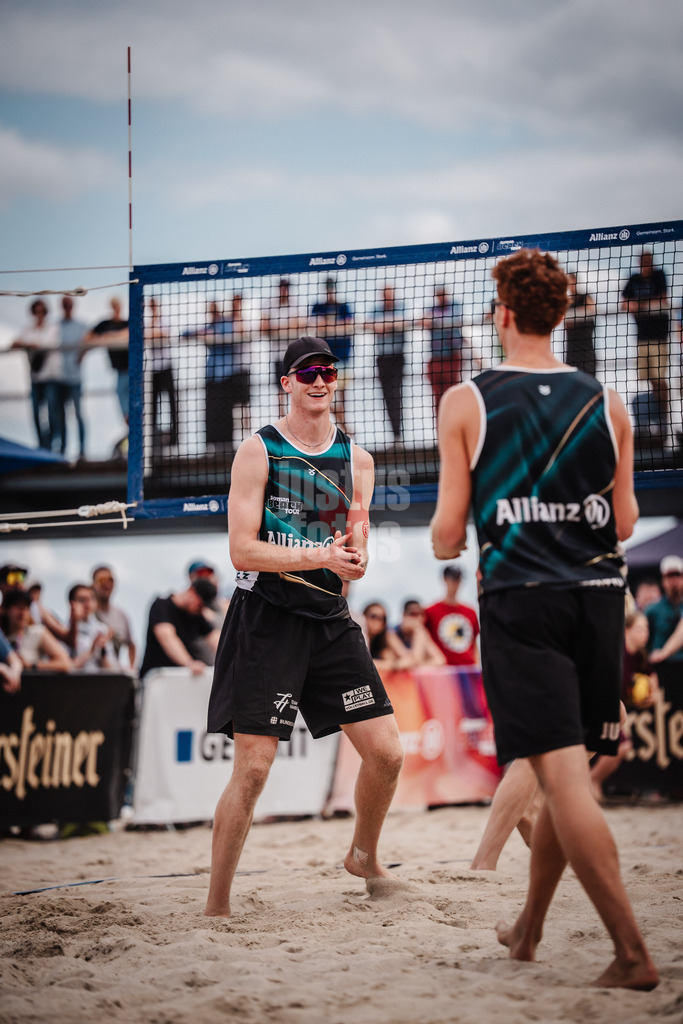 Beachvolleyball | Männer | Deutsche Meisterschaften 2025 Timmendorfer Strand | 04.09.2025 | v.l. Philipp Huster und Max Just