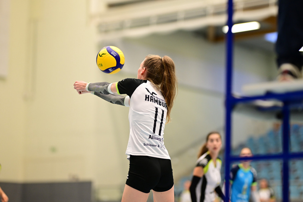 Volleyball I Frauen I Saison 2024-2025 I Regionalliga Nord I VT Hamburg - VSG Lübeck | Der Sportfotograf. - Realisiert mit Pictrs.com