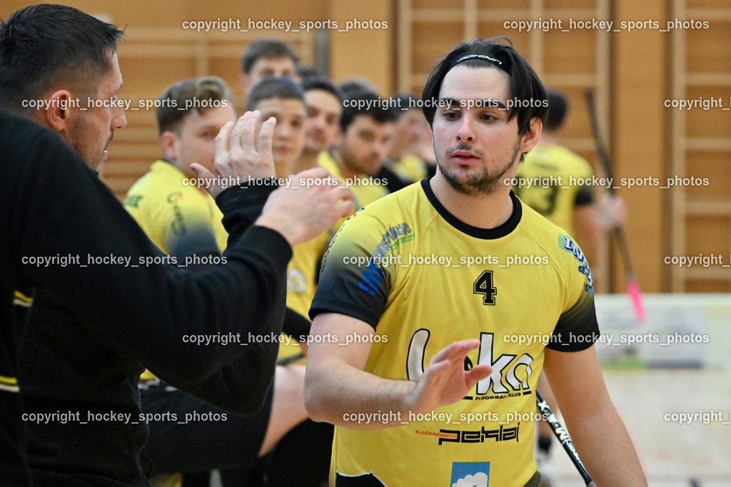 VSV Unihockey  vs. FBK Loka  | #4 Maj Oman FBK Loka, VSV Unihockey  vs. FBK Loka , VSV Unihockey  vs. FBK Loka  am 25.01.2026 in Villach (Ballspielhalle St. Martin), Austria, (Photo by Bernd Stefan)