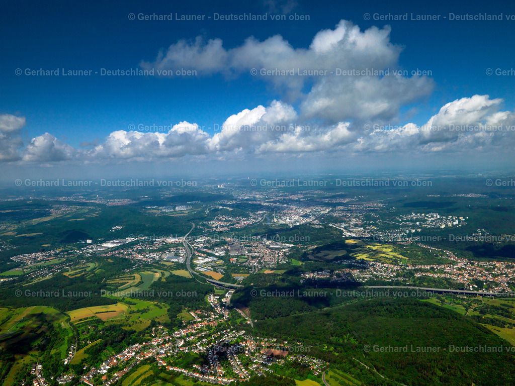 2736021 | Blick über Saarbrücken von Südost in Richtung Nordwest