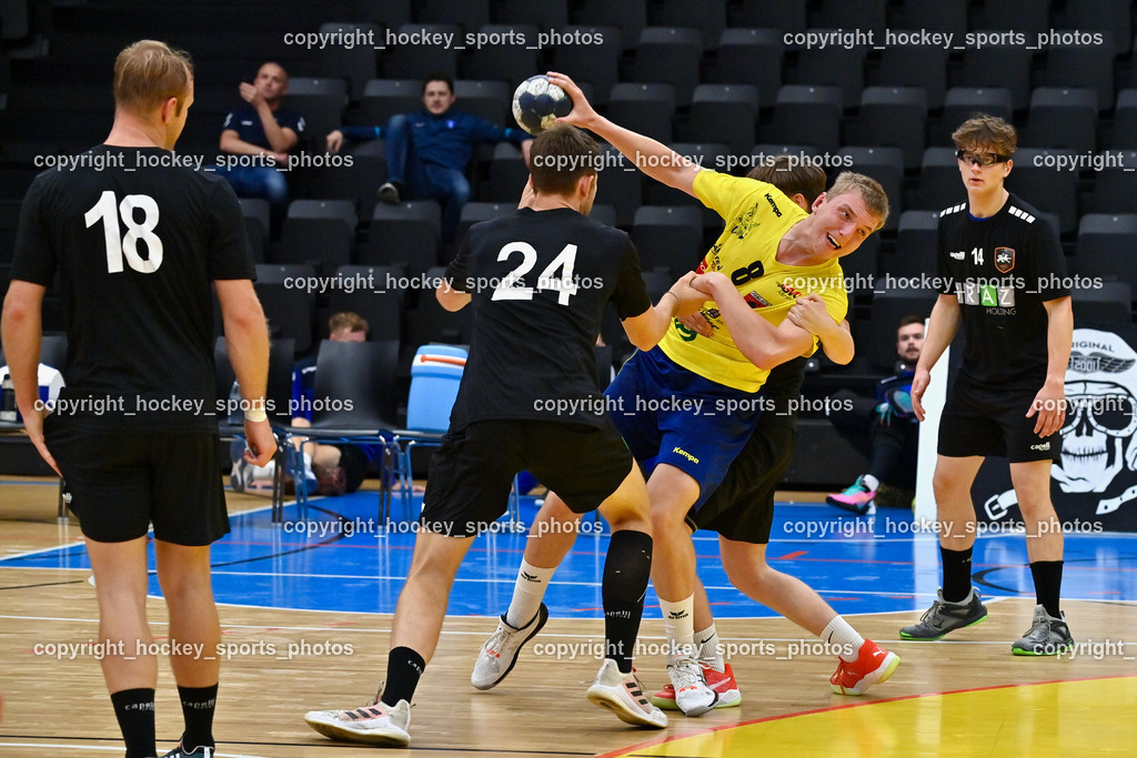 HSG Holding Graz vs. SC Ferlach Future Team 16.9.2022 | #8 KNAPP Simon, #14 SCHWEIGHOFER Theodor, #24 SCHIMMEL Florian, #18 FREYTAG Emil Jeremias