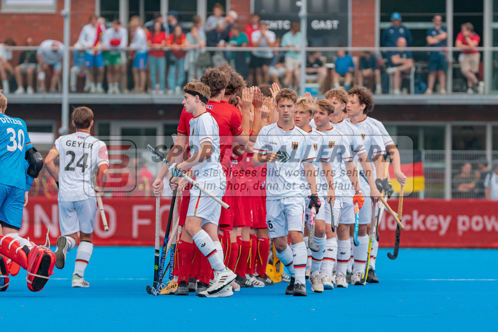HK_20230716_102794 | Euro Hockey MU18 Boys Finale Belgium vs Germany Championship Girls &amp; Boys am 16.7.2023 CHTC , Krefeld ,
