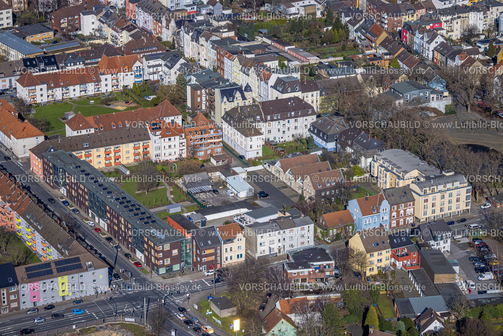 Hamm230215982 | Luftbild, Wohnsiedlung am Schillerplatz, Mitte, Hamm, Ruhrgebiet, Nordrhein-Westfalen, Deutschland