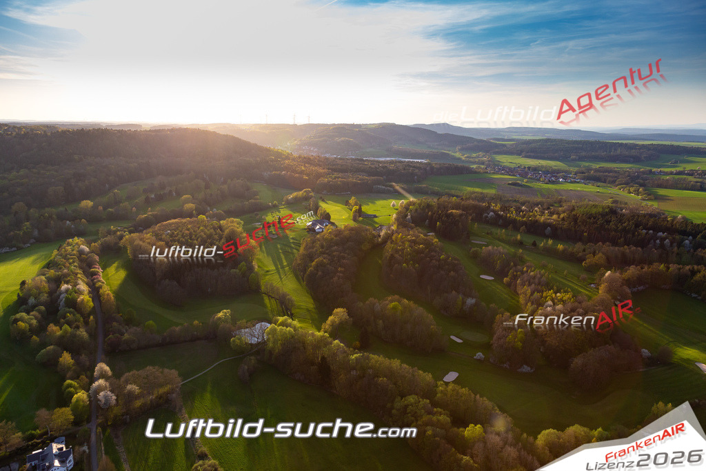 aktuelles Luftbild von Golfplatz Thurnau - Luftaufnahme wurde 2018 von https://frankenair.de mittels Flugzeug (keine Drohne) erstellt.