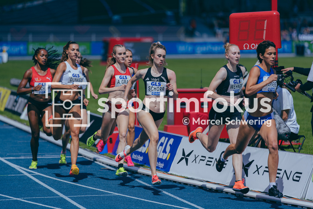 Deutsche Meisterschaften der Frauen und Männer 2026 | Maja Schorr, SV GO! Saar 05, 800-Meter-Lauf, Halbfinale, Deutsche Meisterschaften der Frauen und Männer 2026, Lohrheidestadion Bochum-Wattenscheid, 25.07.2026. Foto: Marcel Schwering / sportimfokus - Realisiert mit Pictrs.com