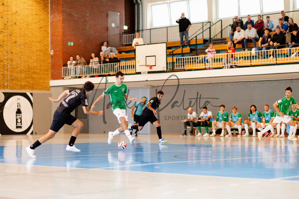 Futsal-Bundesliga, Saison 2025/2026, 4. Spieltag: SC Preußen Münster - SV Pars Neu-Isenburg | Futsal-Bundesliga, Saison 2025/2026, 4. Spieltag, SC Preußen Münster empfängt SV Pars Neu-Isenburg in der Universitäts-Sporthalle in Münster. Foto: sportfotografie.ms | Markus Paletta - Realisiert mit Pictrs.com